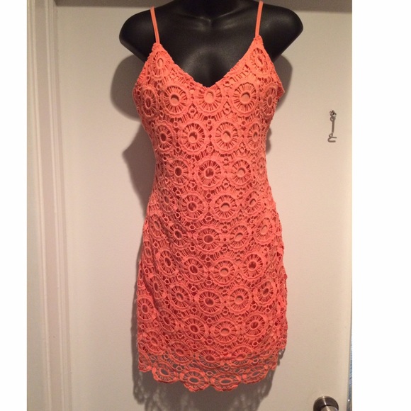 Coral summer dress