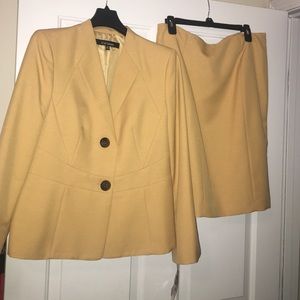 Two piece mustard suit