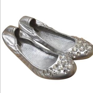 Miu miu crystal flats