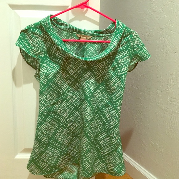 Trendy cowl neck top great on formal pants