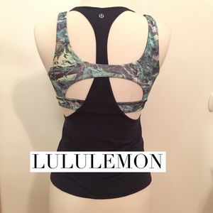 Workout tank with built in bra