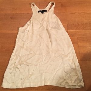 Cream silk tank