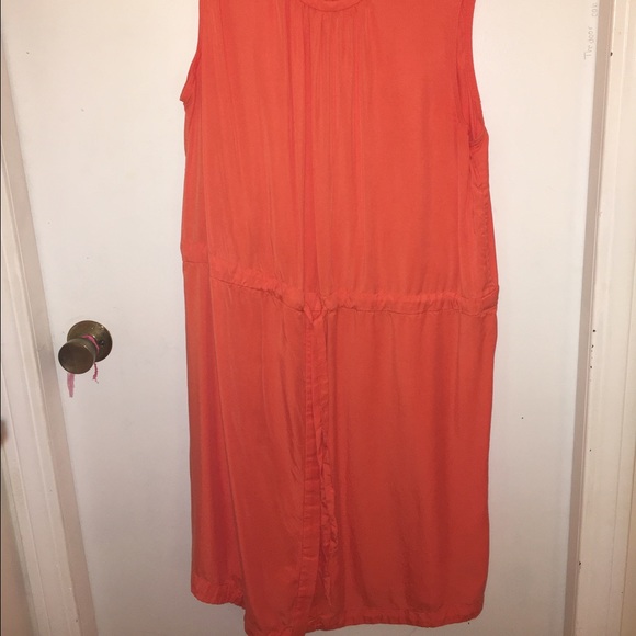 Orange draw string dress - Picture 1 of 2