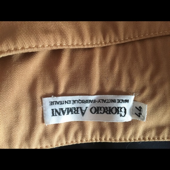 Giorgio Armani mustard colored knee length skirt - Picture 2 of 2