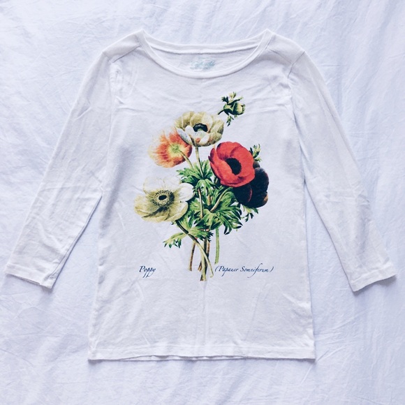 Crewcuts Collectible Girls Botanical Poppy Tee
