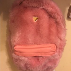 Joyrich pink fur backpack