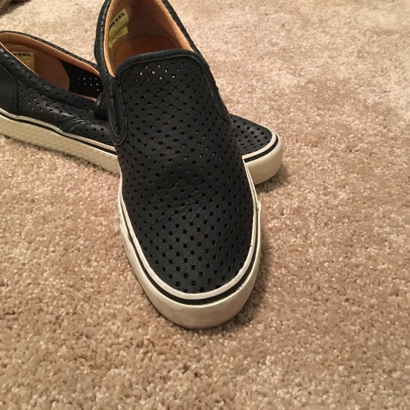 Black slip on shoes