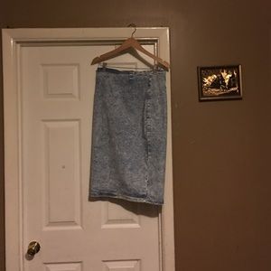 Blue Jean denim skirt