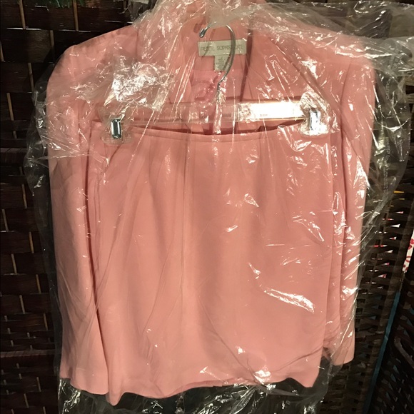 Petite Sophisticate Pink 2 Piece Suit