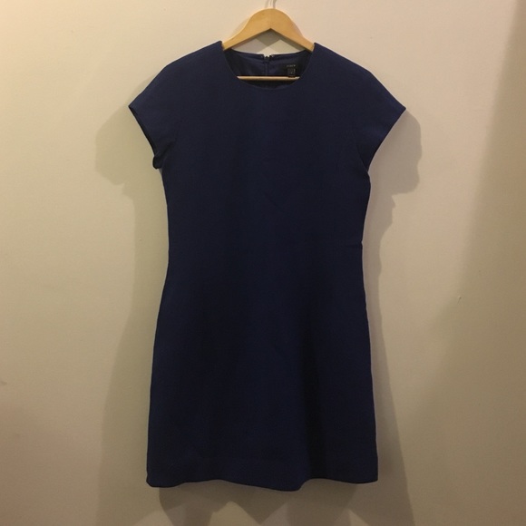 J. Crew Dresses & Skirts - J. Crew blue Wool shift dress size 8