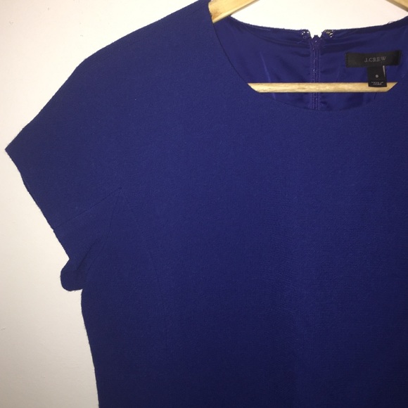 J. Crew blue Wool shift dress size 8 - Picture 2 of 4