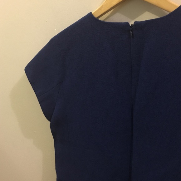 J. Crew blue Wool shift dress size 8 - Picture 3 of 4