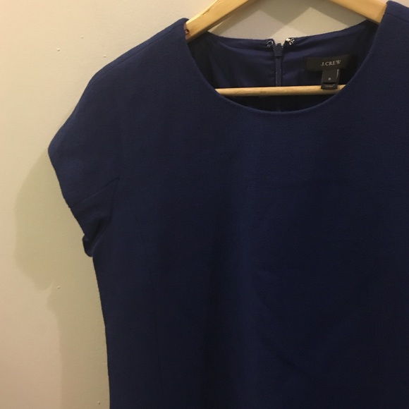 J. Crew blue Wool shift dress size 8 - Picture 4 of 4