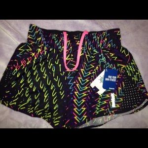 Reebok PlayDRY Running Shorts Caviar Chevron XS
