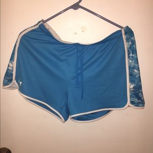 Under Armor blue work out shorts