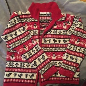 Full Zip Christmas Sweater
