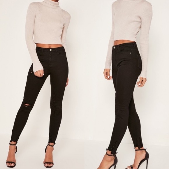 Misguided Ripped Skinny Jeans