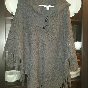 Grey poncho