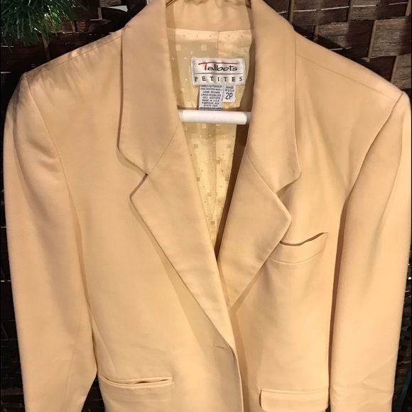 Talbots beige petite Blazer - Picture 1 of 3