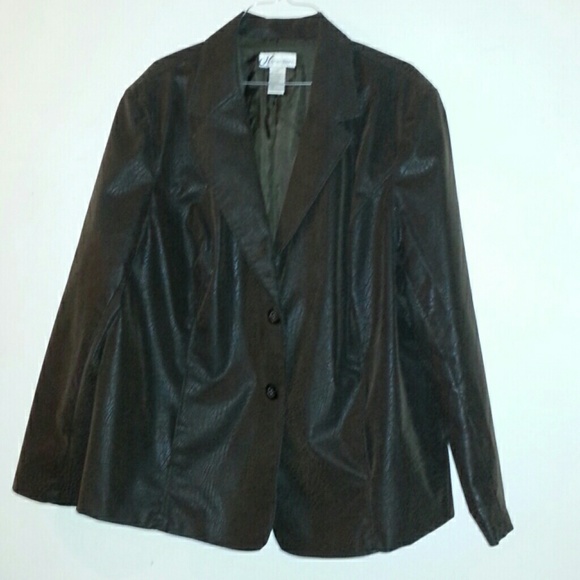 Soft Faux leather blazer