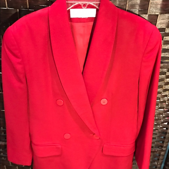 Jones New York Red Petite Blazer