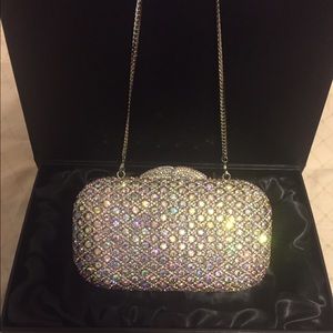 Iridescent clutch purse