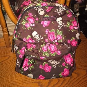 Betsey Johnson Backpack (Skull Flower)