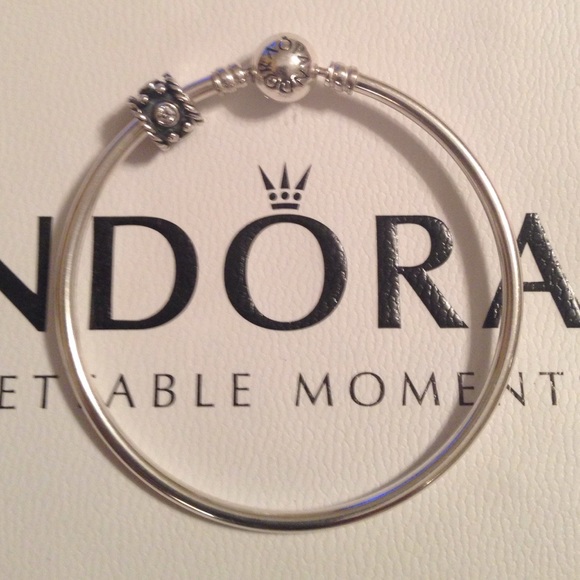 Authentic Pandora bangle & authentic Pandora charm