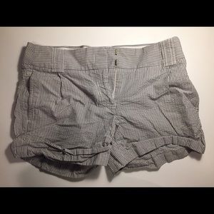 J Crew seersucker shorts, size 4