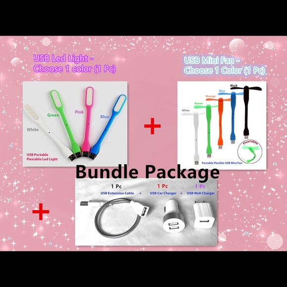 New USB Led Light and USB Portable Fan