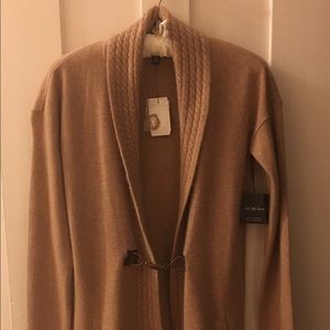 Saks cashmere open cardigan