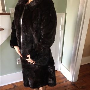 Vintage,mink coat. Zips off to be jacket length