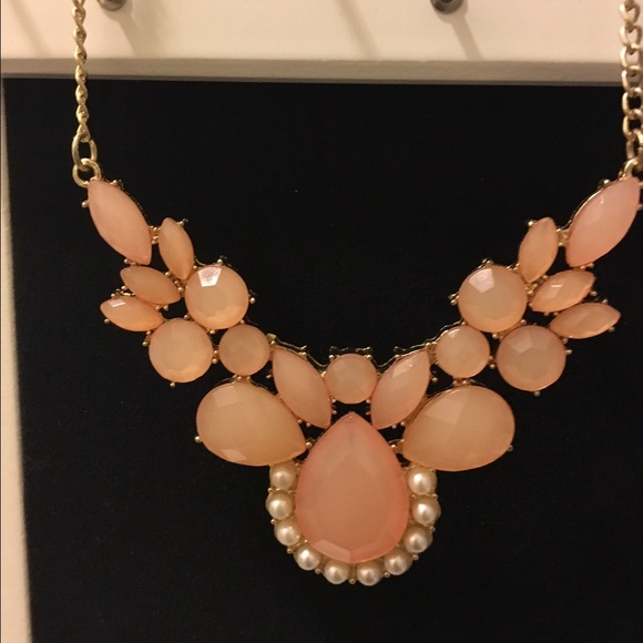 Pink Pearl Statement Necklace