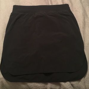 Black athletic skirt from Athleta