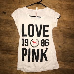 Love Pink White T