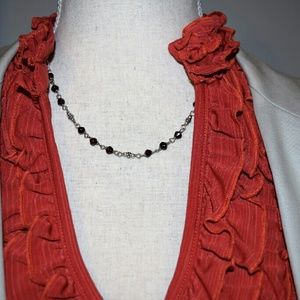 Silpada .925 sterling silver & garnet necklace