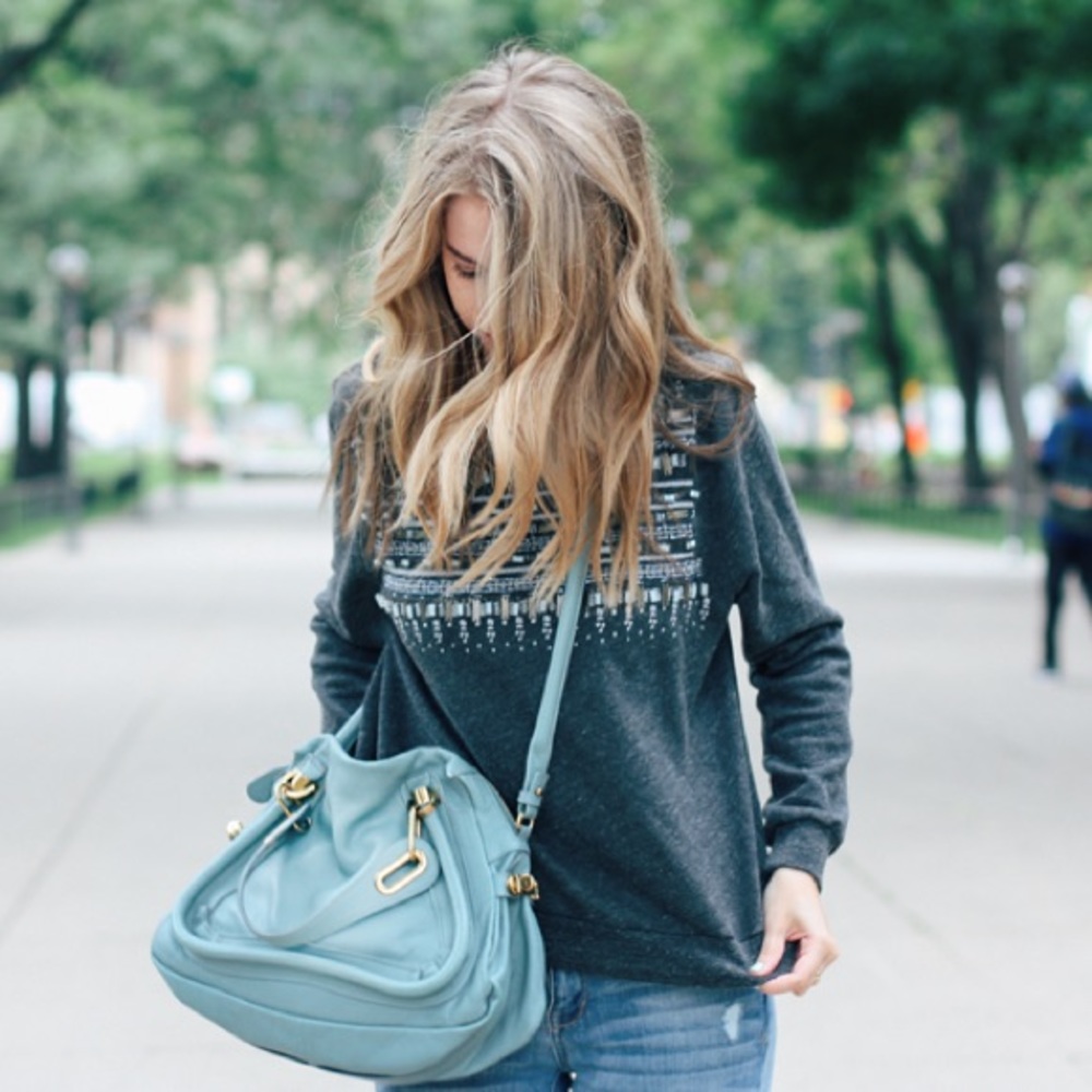 NWOT Abercrombie+Fitch Shine Encrusted Sweatshirt