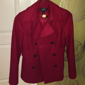 Victorias's Secret red peacoat. Size 2
