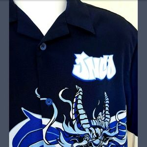 JNCO JEANS MENS BOWLING SHIRT S SMALL OR BOYS XL