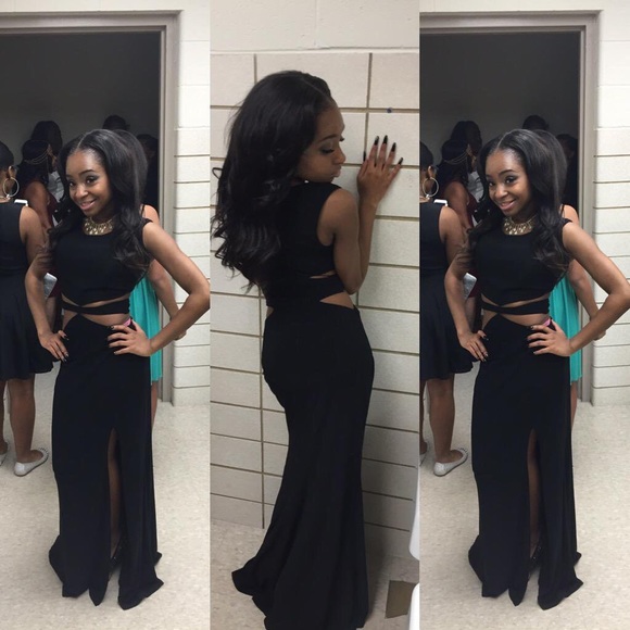 Long split leg dress