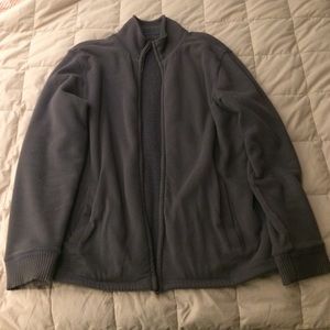 GAP Men's Sherpa-lined track jacket