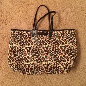 Victoria Secret leopard tote