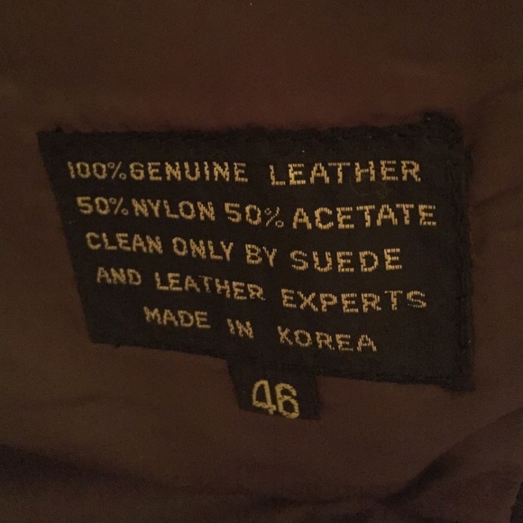 Authentic men's brown leather vest - Picture 3 of 4