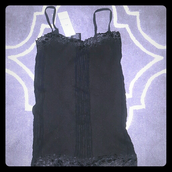 BEBE NEW LACE TRIM CAMI