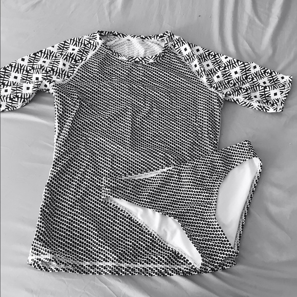 Two Piece Graphic Swim Suit