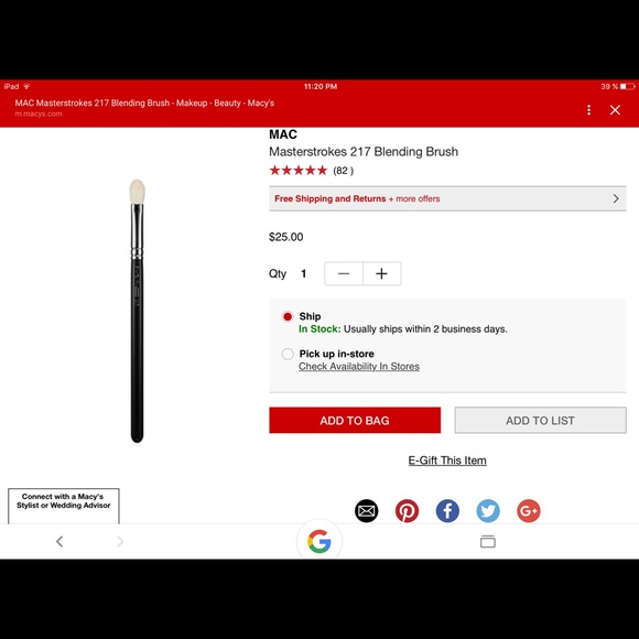 Authentic mastertroker 217 blending Brush - Picture 3 of 3