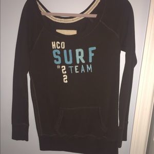 Hollister long sleeve brown shirt