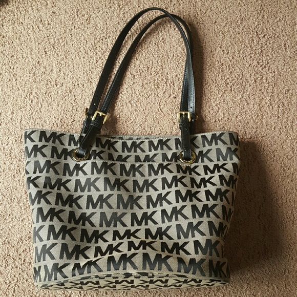 Black and tan Michael kors