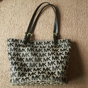 Black and tan Michael kors