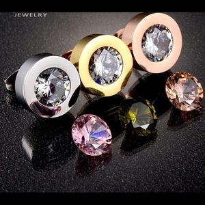 19k Rose Gold Plated Stainless Steal Earring